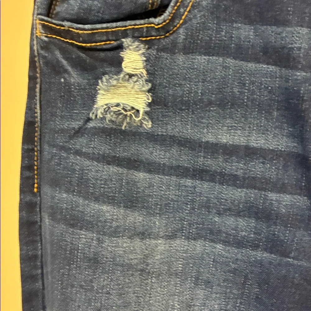 Cello Dark Blue Distressed Skinny Jeans size 9 - Picture 2 of 8